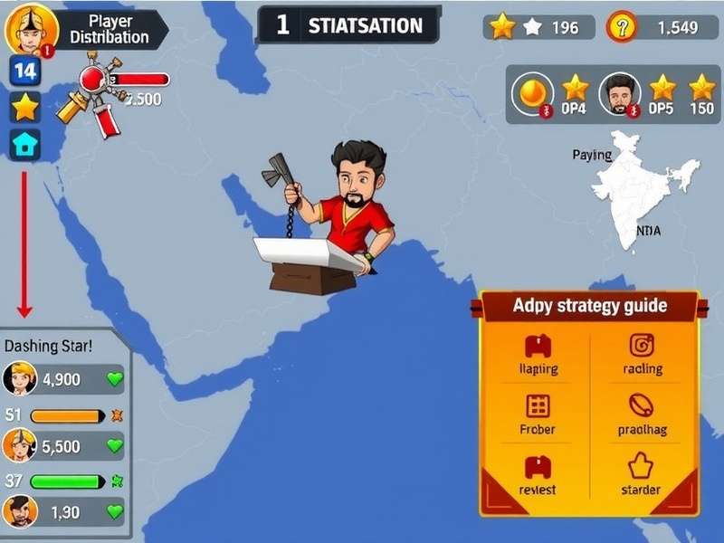 Dashing Star Glory gameplay screenshot showing character action and interface